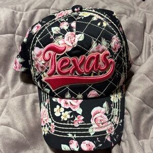 Robin Ruth Black Floral Cap